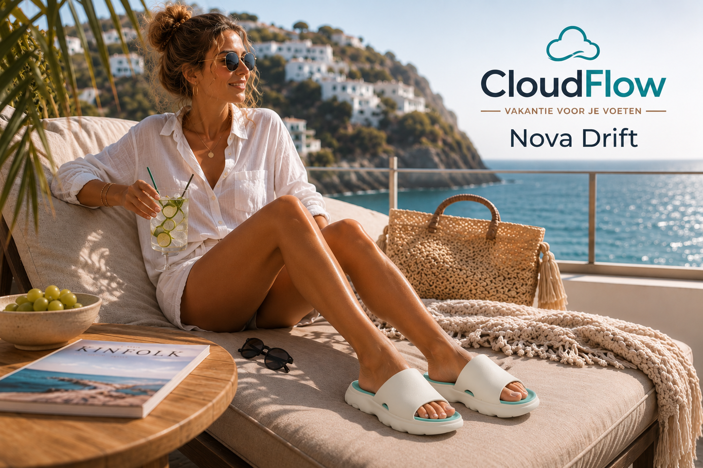 CloudFlow™ Nova Drift | Chunky Comfort Slides