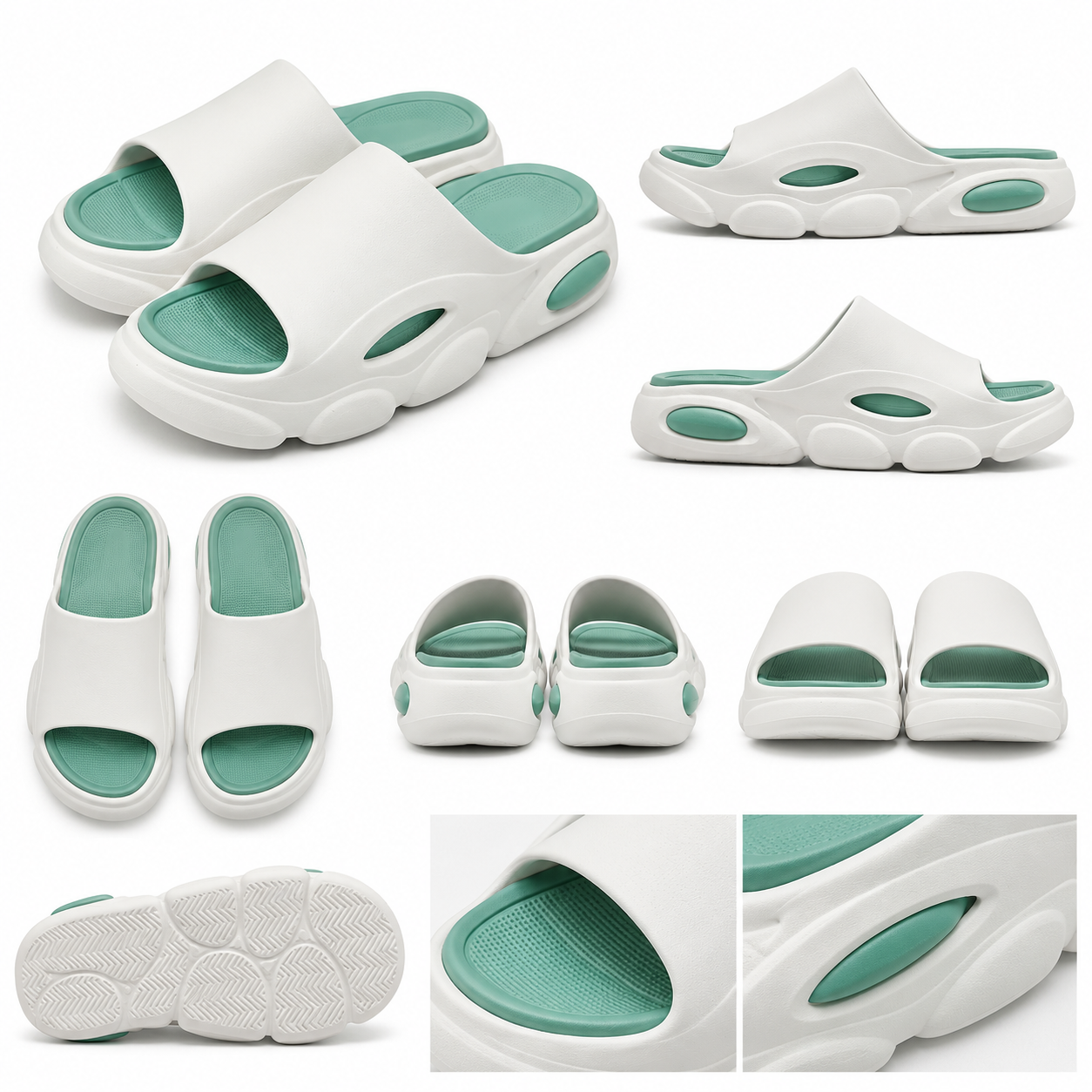 CloudFlow™ Nova Drift | Chunky Comfort Slides