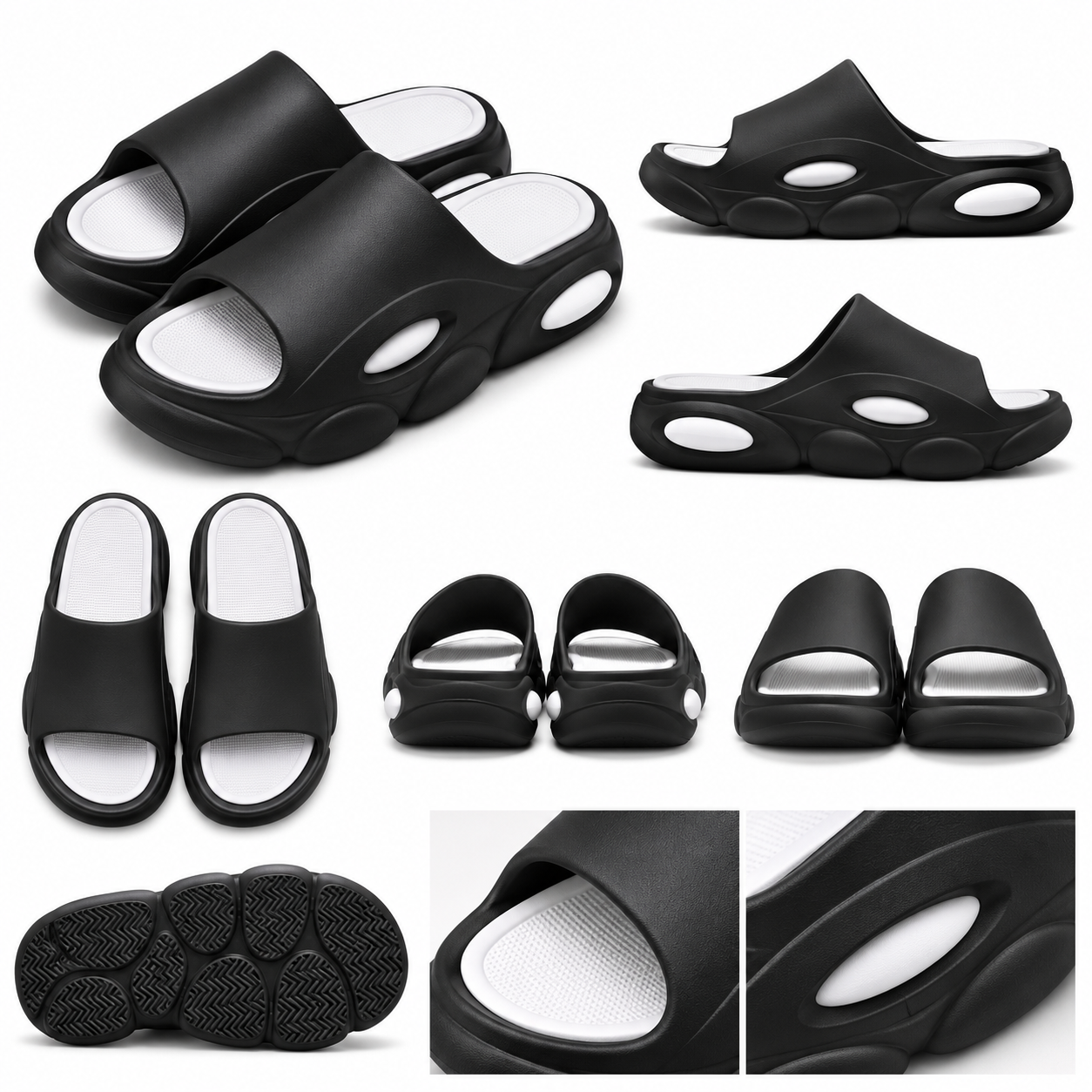 CloudFlow™ Nova Drift | Chunky Comfort Slides